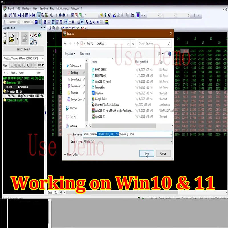 ECM Titanium 1.61 interface with IMMO Service Tool V1.2 dashboard