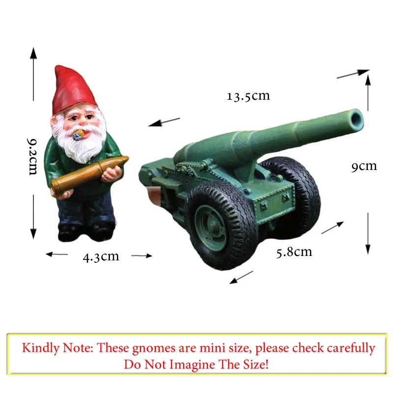 Mini Gnome & Cannon Set (2pcs)