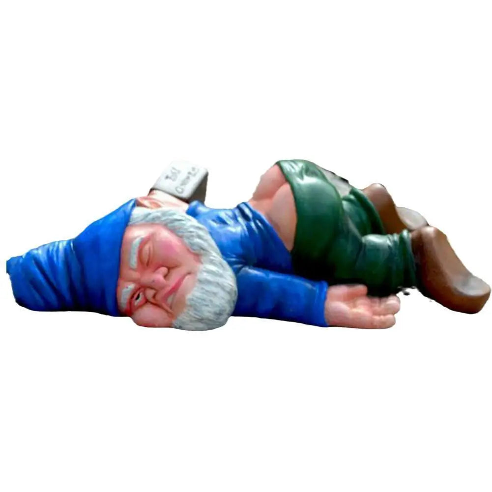 Drunk Dwarf Garden Gnome Statue