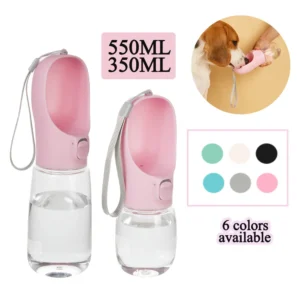 Portable Leakproof Dog Water Bottle with Lanyard