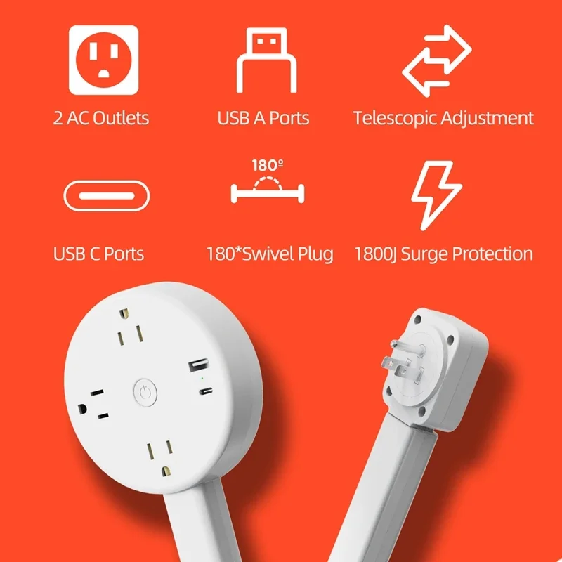 Telescopic Rotating Outlet Extender - Image 6