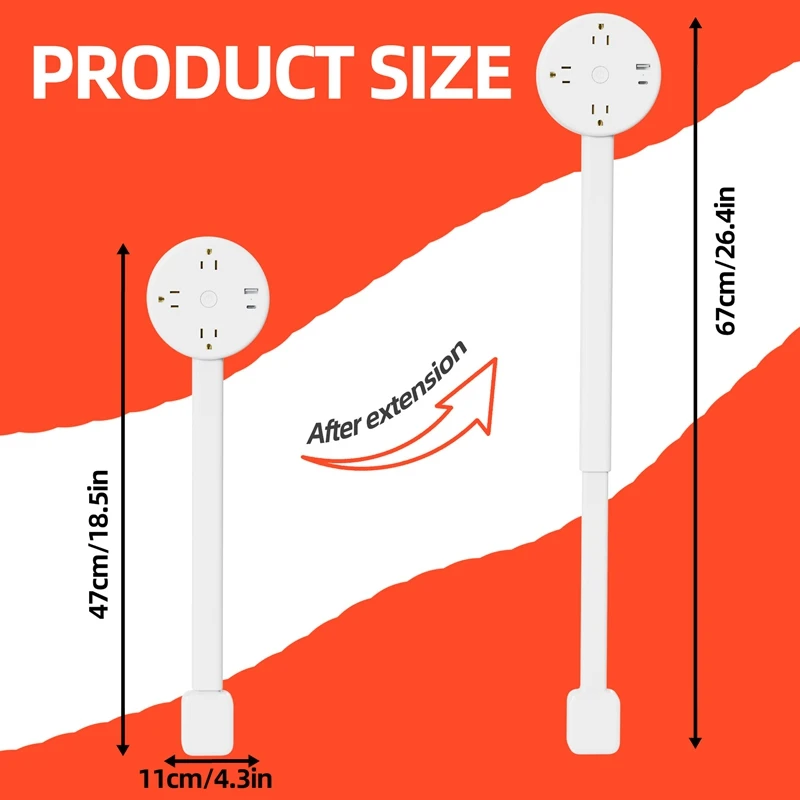 Telescopic Rotating Outlet Extender - Image 3