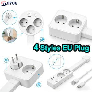 rotating outlet extender with 180 degree rotating plug and telescopic adjustable length for nightstand and sofa
